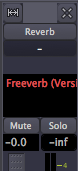 Bus with Reverb plugin
