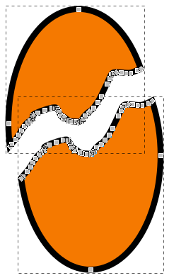 Each subpath has become a single path after Break Apart.